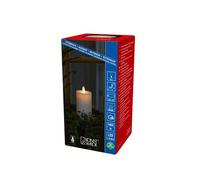 Konstsmide Candela a LED, bianco crema, timer 5H, telecomando correlato: 1651-700, 1 diodo bianco caldo, funzionamento a batteria, per esterni, batteria: 2 x C 1,5 V (esclusa)