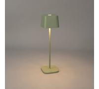Konstsmide Lampada da tavolo Capri a batteria, colore verde, per interni ed esterni, 7814-630, verde menta