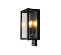 Konstsmide Carpi 7362-750 - Lampada da parete con sensore di movimento, per esterni, 18 x 36,5 x 13,5 cm, colore: nero