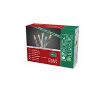 Konstsmide Catena luminosa micro LED, saldata, 100 diodi colorati, trasformatore interno 24 V, cavo trasparente - 6354-523