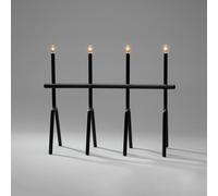 Konstsmide Christmas Candelabro LED nero 4 luci altezza 39 cm Konstsmide Christmas