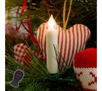 Konstsmide Christmas Candele LED per albero a batterie, set da 10 Konstsmide Christmas
