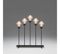 Konstsmide Christmas candeliere in metallo, a punta, LED, 3964-710TR, Christmas [Lampade per Interni > Lampade da Tavolo]