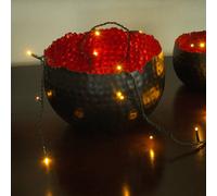 Konstsmide Christmas Catena LED Micro 100 luci verde scuro/ambra Konstsmide Christmas