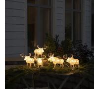 Konstsmide Christmas catena luminosa alci, set da 5, LED, 6241-103, Christmas [Lampade per Esterni > Lampade da Terra]