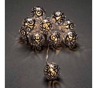 Konstsmide Christmas Catena luminosa LED palle metalliche argento Konstsmide Christmas