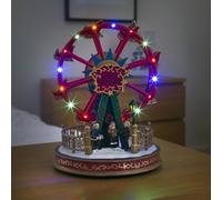 'Konstsmide 3440 - 000 LED decorazione "ruota panoramica/per interni/certificato VDE/4,5 V trasformatore interno a batteria: 3 x AA 1,5 V (non incluse) /con animazione e 8 canzoni tradizionali di Natale/12 diodi colorati/cavo trasparente