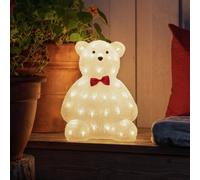 Konstsmide Christmas Figura LED orsetto trasparente IP44 altezza 38 cm Konstsmide Christmas