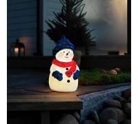 Konstsmide Christmas Figura LED pupazzo di neve, bianco caldo, IP44 Konstsmide Christmas
