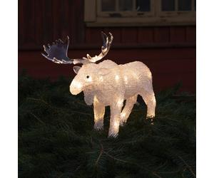 Konstsmide Christmas Figura luminosa a LED di Elch per uso esterno Batteria Konstsmide Christmas