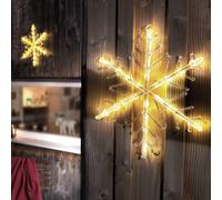 Konstsmide Christmas Fiocco di neve luminoso a LED, bianco caldo 40 cm Konstsmide Christmas