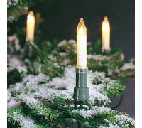 Konstsmide Christmas Ghirlanda di alberi con candele a stelo per esterni, 12 m Konstsmide Christmas