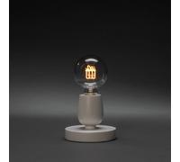 Konstsmide Christmas Lampada LED da tavolo deco in legno, fili regalo Konstsmide Christmas