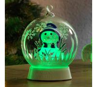 Konstsmide Christmas Lampada LED decorativa boccia di vetro con pupazzo Konstsmide Christmas