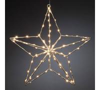 Konstsmide Christmas Lampada LED decorativa stella argento 37x36 cm Konstsmide Christmas