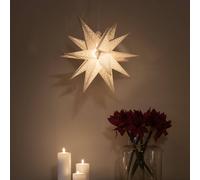 Konstsmide Christmas Lampada LED stella di carta 3D bianco, dimming Konstsmide Christmas