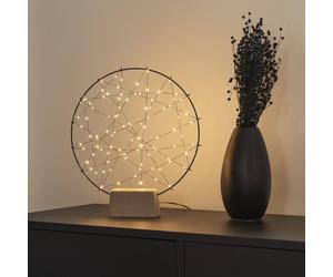 Konstsmide Christmas Profilo LED anello piccolo con base di legno Konstsmide Christmas