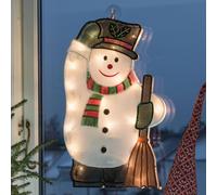 Konstsmide Christmas Pupazzo di neve LED da interni per finestra Konstsmide Christmas