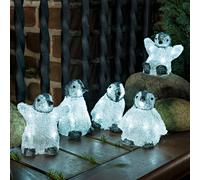 Konstsmide Christmas Set di cinque figure a LED Cuccioli di pinguini Konstsmide Christmas