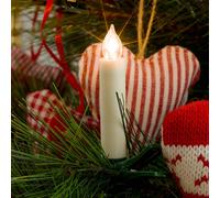 Konstsmide albero LED illuminazione, 5 piccole candele bianche, Set supplementare per 1901 - 100, 5 diodi a luce bianca calda, funzionamento a batteria, interno, 5 x AAA 1,5 V exklusiv 1906 - 100