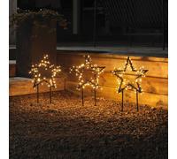Konstsmide Christmas Stella LED di metallo con picchetti set 3x, IP44 Konstsmide Christmas