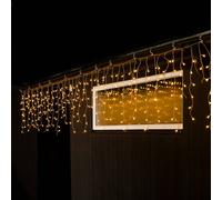Konstsmide Christmas Tenda luminosa a LED pioggia di ghiaccio ambra transp. 10m Konstsmide Christmas