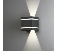 Konstsmide Cremona lampada a parete 2 luci, luce frontale, fascio di luce regolabile, LED, 7870-370, Cremona [Lampade per Esterni > Lampade a Parete]