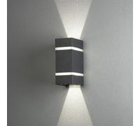 Konstsmide - Luci in alluminio laccato, 2 strisce in vetro acrilico satinato