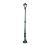 Konstsmide Firenze 7233-600 - Lampioncino da appoggio (Larghezza: 25 cm profondità: 25 cm Altezza: 220 cm, 1 x 100W, IP43) in Alluminio Laccato, Colore: Grigio