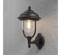 Konstsmide Lampada a muro da esterno Parma a stelo nera Konstsmide