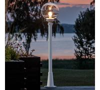 Konstsmide Lampada da camm. Linus bianca - con sfera chiara Konstsmide