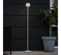 Konstsmide Lampada LED da pavimento Nice, bianca, in alluminio, IP54, dimmer, CCT Konstsmide