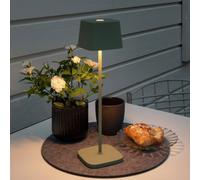 Konstsmide Lampada LED da tavolo Capri esterni, verde-grigio Konstsmide