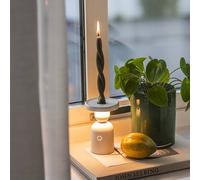 Konstsmide Lampada LED da tavolo Nantes, bianca, alluminio, IP54, dimmer, CCT Konstsmide