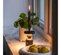 Konstsmide Lampada LED da tavolo Nantes, nera, alluminio, IP54, dimmer, CCT Konstsmide