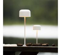 Konstsmide Lampada da tavolo a LED Lille Mini, bianca, per interni ed esterni, senza fili, 7,5 x 7,5 x 20 cm, 7835-250