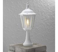 Konstsmide 7214-250 Firenze Lampioncino 23,5x23,5x55 cm (BxPxH), 1 x 100 W, IP43, Colore Bianco Opaco