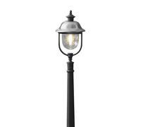Konstsmide Lampione Parma, nero, metallo, altezza 118 cm, E27, IP43 Konstsmide