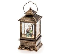 Konstsmide - Lanterna LED con Palla di Vetro e Neve, plastica, Scena Dickensian, Small 22cm