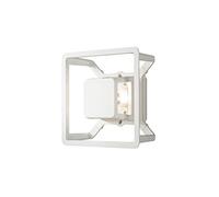 Konstsmide Luci da parete per esterni/Pescara Up Down Moderna Lanterna da Parete Esterna/Alta Potenza 3 W LED Lampada da Parete/Lente Acrilica Trasparente/Alluminio/IP54/Luce Esterna Bianco