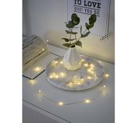 Konstsmide Luci LED a Batteria, per Interni (IP20), 20 diodi Bianchi Caldi, Funzione Timer 6 Ore, 3 batterie AA (escl.)