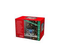 Konstsmide Luci natalizie Book Village Scene a LED, 8 LED, trasformatore o funzionamento a batteria, 27 cm di larghezza, 19 cm di altezza