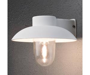 Konstsmide MANI, bella lampada a muro da esterno, bianca Konstsmide