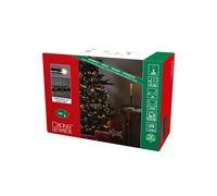 Konstsmide Micro LED Compactlights, 600 diodi bianchi caldi, trasformatore interno da 30 V, 6 W, cavo nero - 3877-100