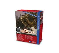 Konstsmide Micro LED Compactlights con avvolgicavo, smerigliato, 600 diodi colorati, 30 V, esterno (IP44), 6 W, cavo nero - 3846-530