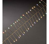 Konstsmide Micro luci LED petardo con Timer 6H diodi a Batteria per Interni, Ottone, 60 LEDs