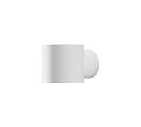 Konstsmide Modena 7342-250 - Lampada da parete rotonda per esterni, 1 x 25 W, GU9 Max, in alluminio, IP44, colore: Bianco opaco