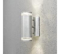Konstsmide Modena Up&Down/Wandleuchte Up & Down aus galvanisierem Stahl mit klarem Acrylglas