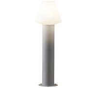 Konstsmide Moderna Barletta Via della Lampada in Alluminio Laccato Opaco Globo di plastica, Grigio