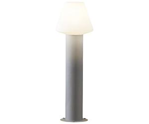 Konstsmide Moderna Barletta Via della Lampada in Alluminio Laccato Opaco Globo di plastica, Grigio